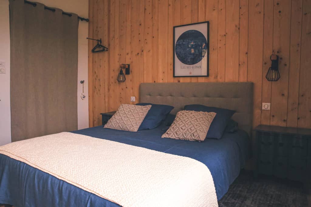 Chambre Esprit Indigo La Villa 14 BZH Sainte-Marine Bénodet